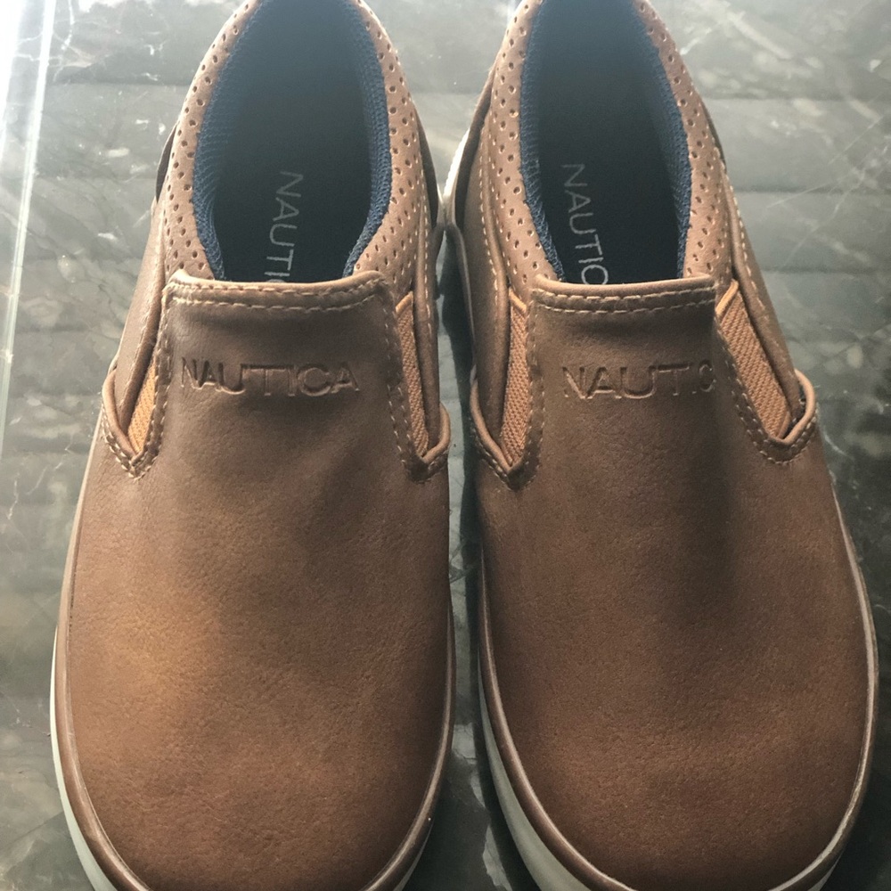 Nautica Kids Brown Slip-On Sneakers